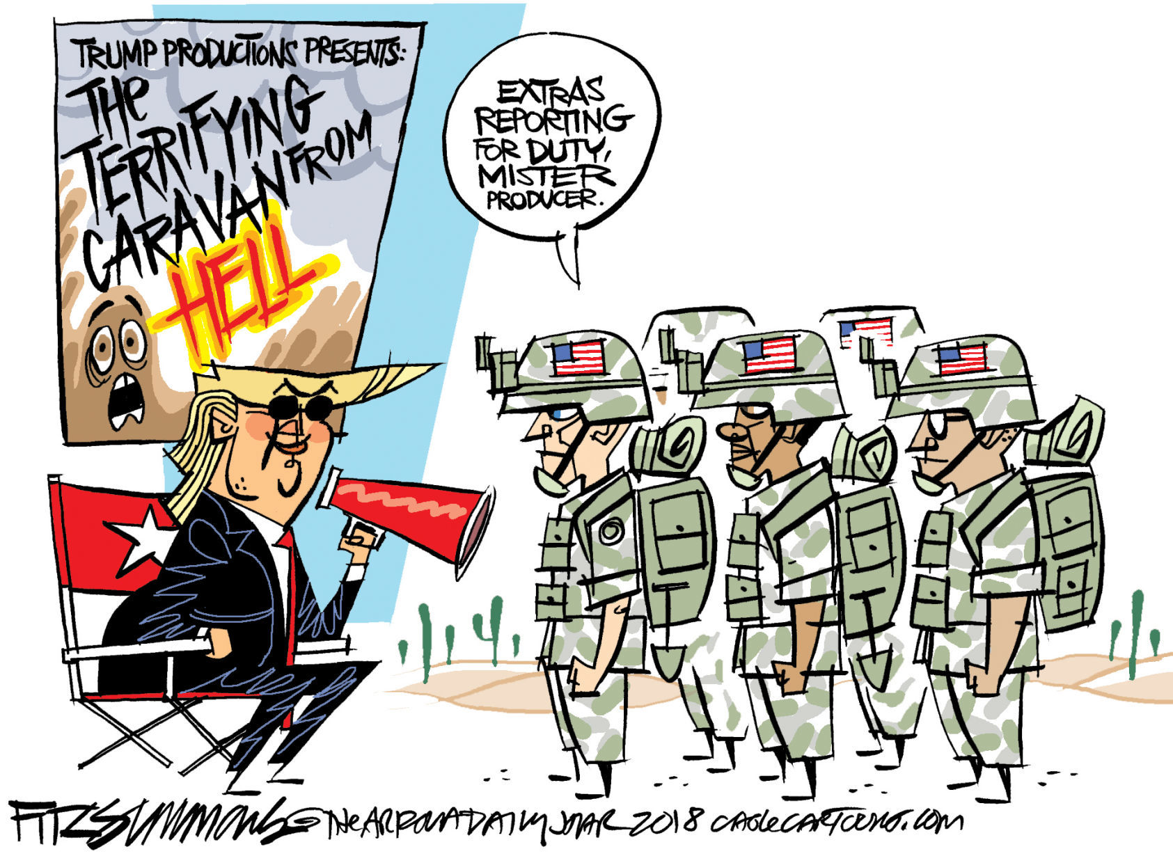 Daily Fitz Cartoon:Casting